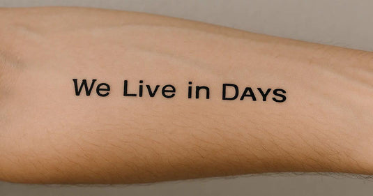 We live in days